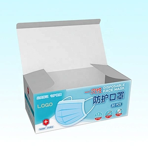 OEM Customize Surgical Face Mask Medicine Packaging Paper Box 50 PCS Face mask Box
