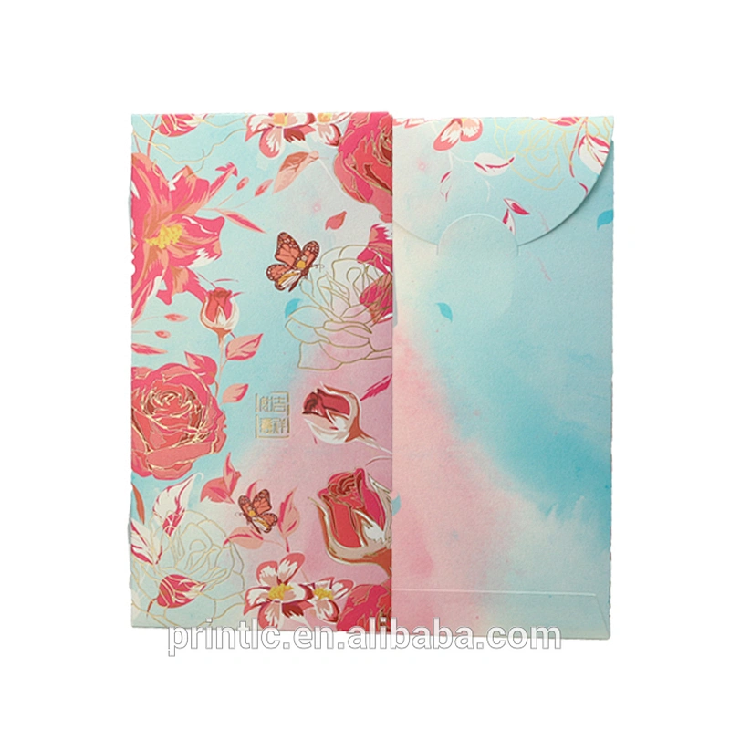 Custom design for Chinese New Year red envelope gift color Paper Envelope