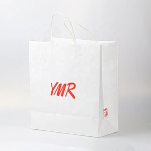 Cheap price custom kraft paper gift bag with handle