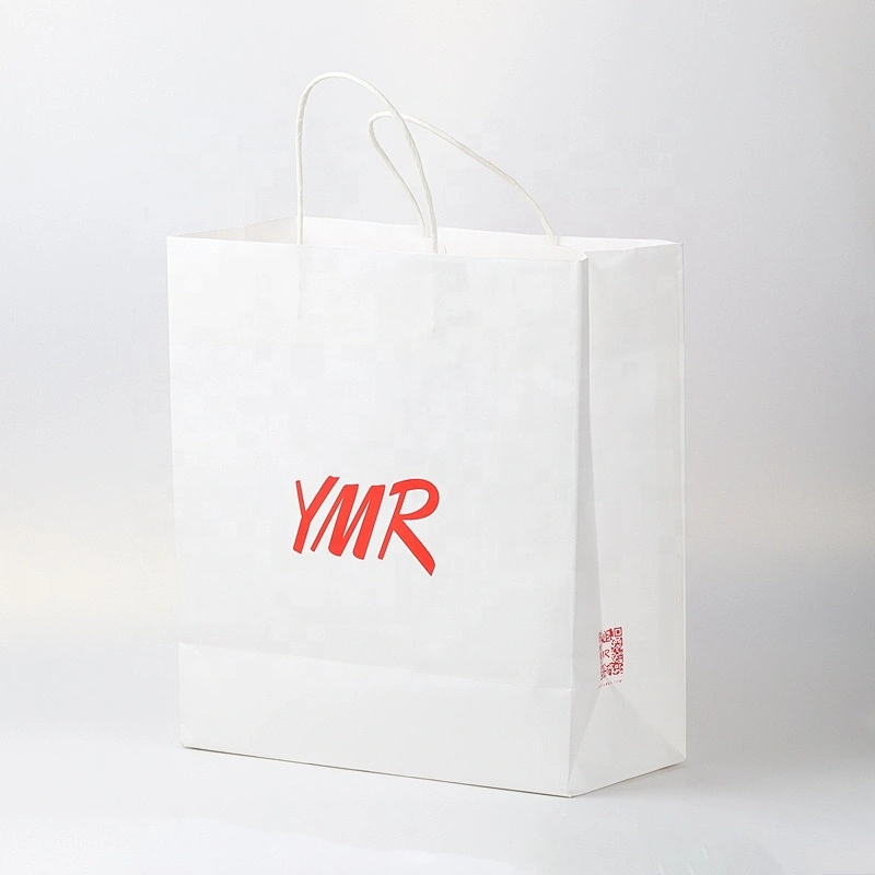 Cheap price custom kraft paper gift bag with handle