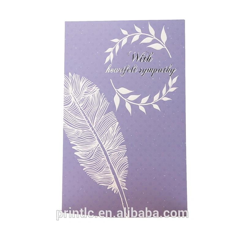 New product custom envelope handmade sympathy greeting card design