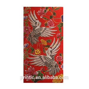 Chinese element embroidery silk red envelope, auspicious embroidery red envelope wedding