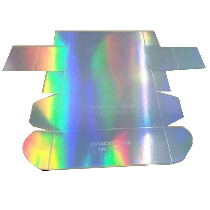 Custom Sliding Foldable Holographic Foil Drawer Gift Mailer Paper Box Logo Packaging