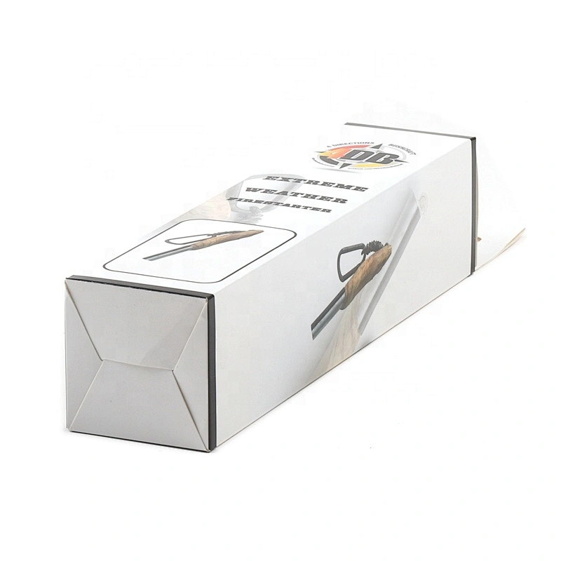 Custom 18pt 350gsm Cardboard Folding Small Packaging Boxes Reverse Tuck End PaperCard Flat Box with self hanger