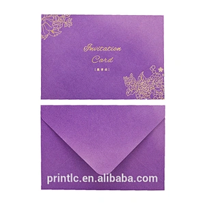 Custom print wedding invitations in full color with an envelope