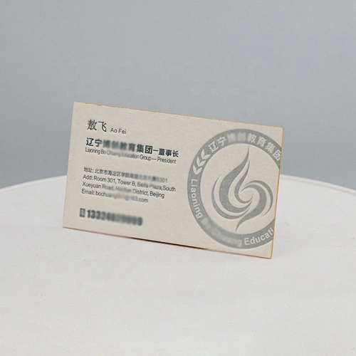 Printing Service Custom Visiting Card Letterpress Paper Business Card
