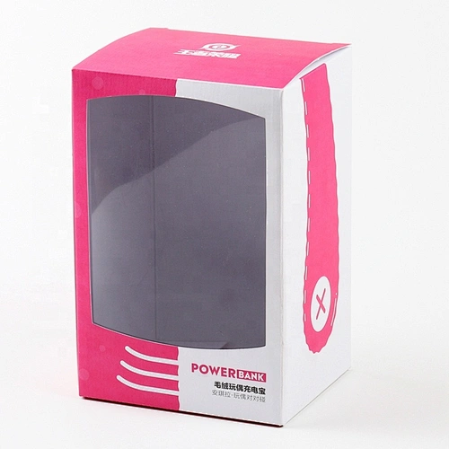 Cheap CMYK Printing Rectangular Flat Folding Printing Papercard Gift With Clear PVC box window packaging laminated boxes
