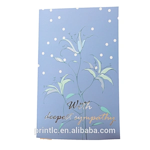 New product custom envelope handmade sympathy greeting card design