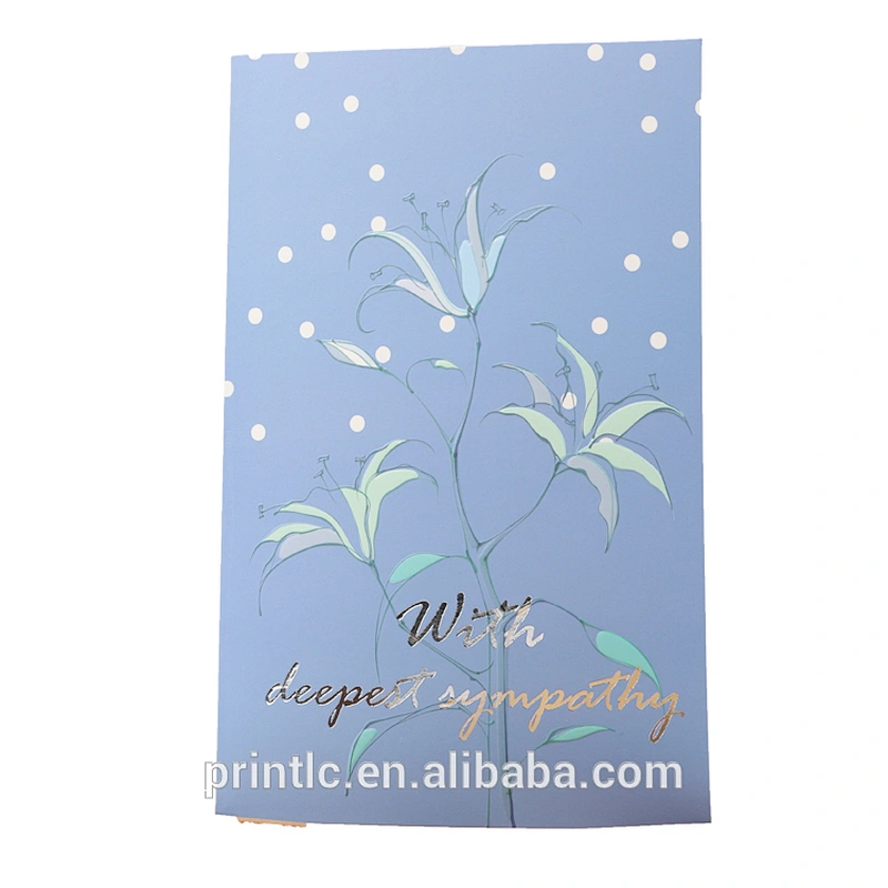 New product custom envelope handmade sympathy greeting card design