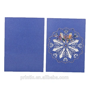 Custom print wedding invitations in full color with an envelope