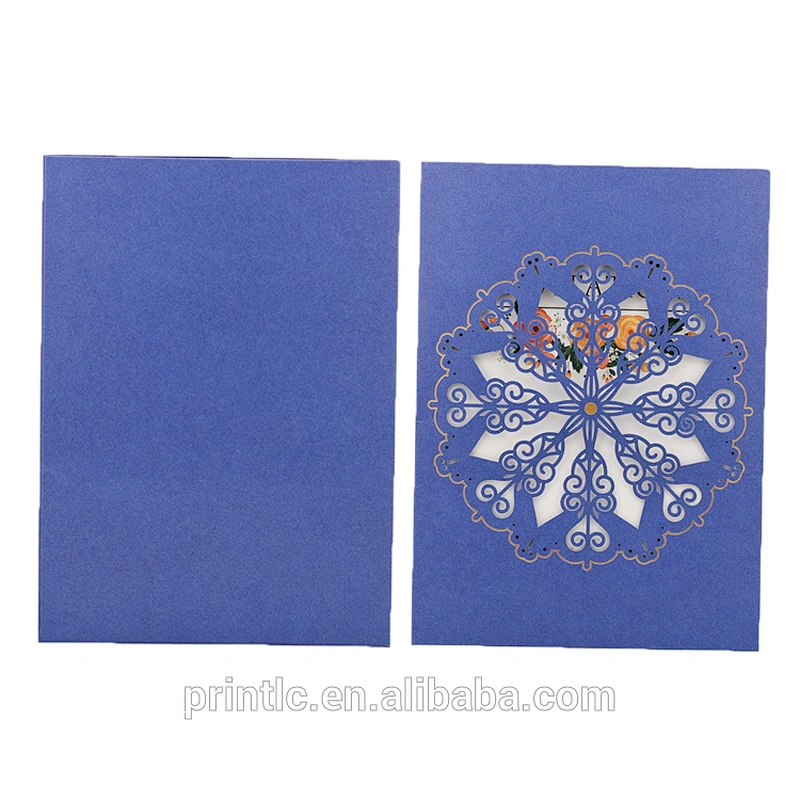 Custom print wedding invitations in full color with an envelope