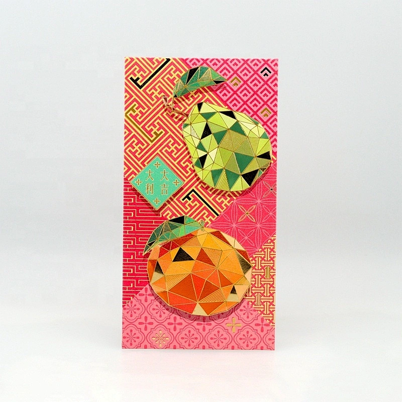 Custom Luxury Chinese Traditional New Year Lucky Money Envelope Red Pocket For Company Promotional Gifts