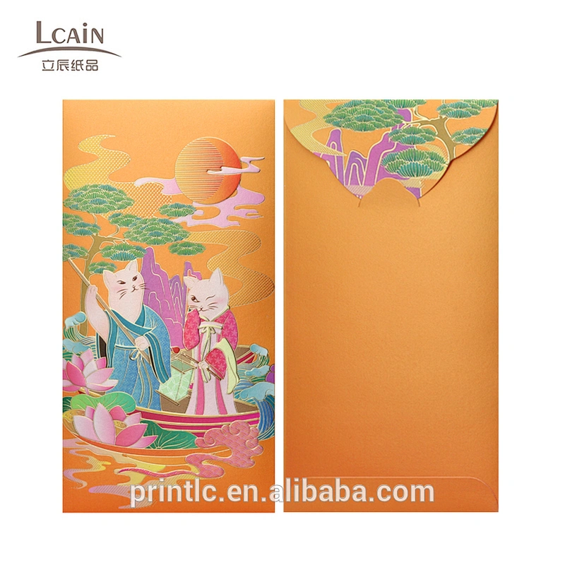 Chinese elements bump bronzing technology red envelope, retro wedding red envelope
