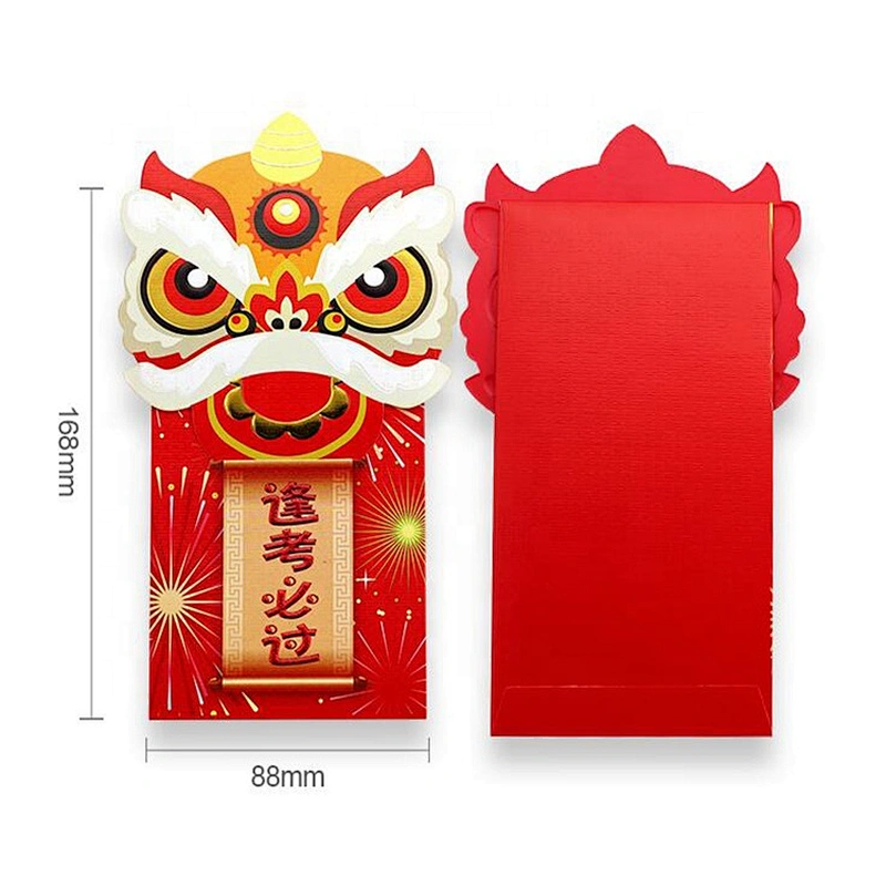 Wholesale Custom Chinese New Year Red Pocket lucky Money Red Gift Envelope With Advertising Logo