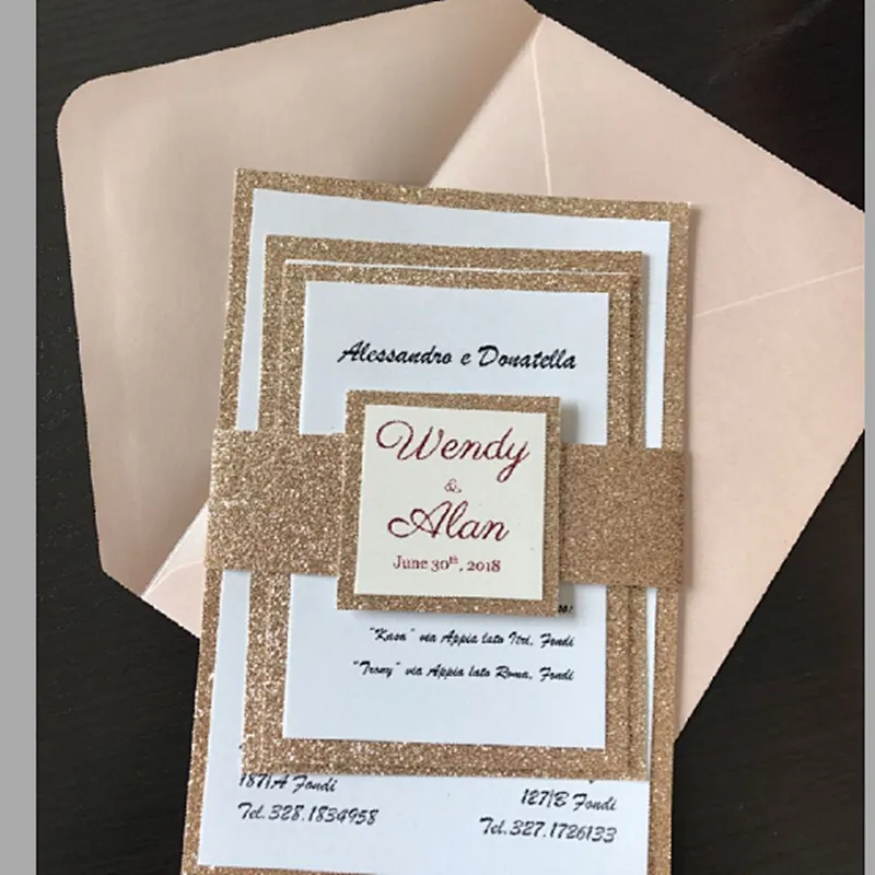 Hot Sale Laser cut Wedding invitation Personalize Invitation Card