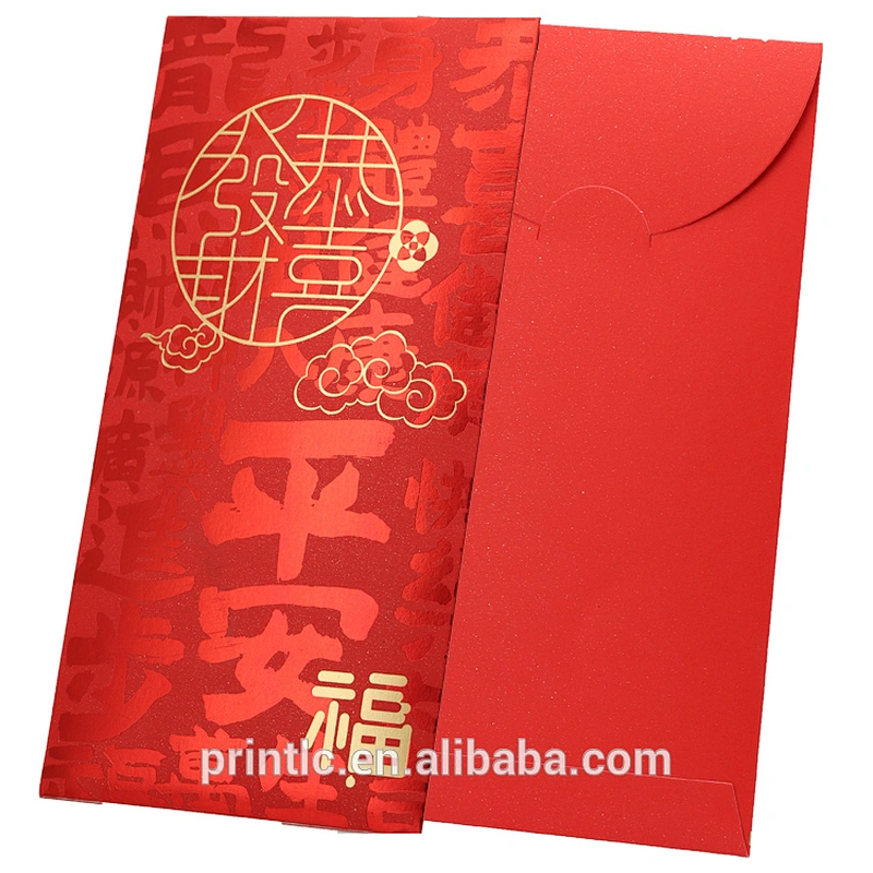 New Year's Red envelope, gold leaf red envelope custom design