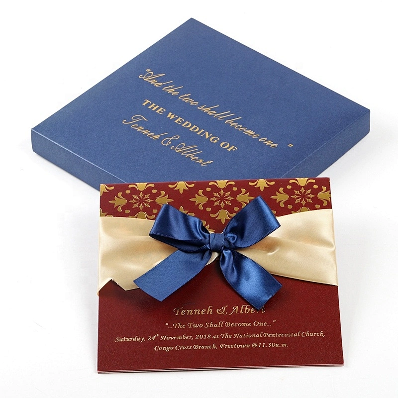 Luxury Hight-End Custom Wedding Card Invitation Box Design Wedding Invitations