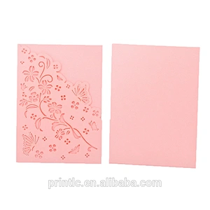 Envelope laser-cut wedding invitation Personalized wedding invitation printed custom design