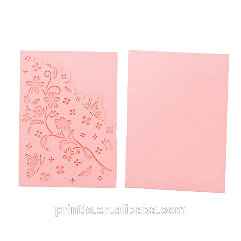 Envelope laser-cut wedding invitation Personalized wedding invitation printed custom design