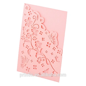 Envelope laser-cut wedding invitation Personalized wedding invitation printed custom design