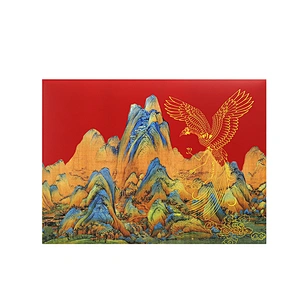 Hot selling brown paper envelopes Chinese red element gift envelopes