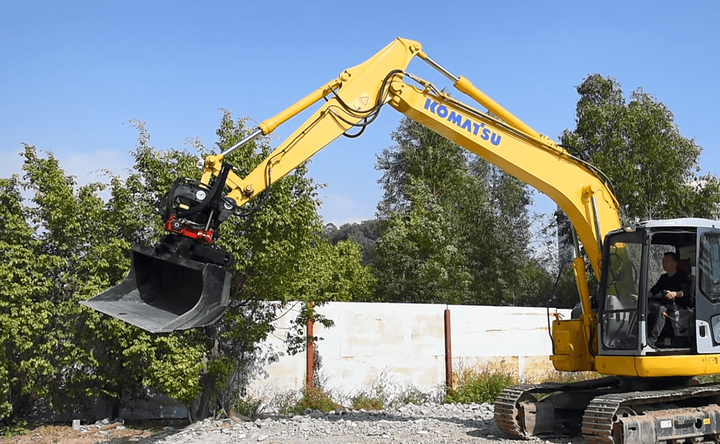 CATSU hydraulic swivel ditching bucket for 3 ton mini excavator