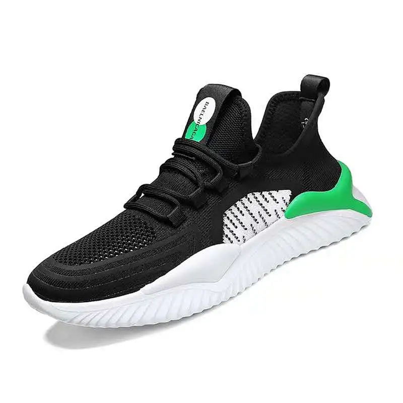 Anti-Slippery Trend Sport Shoes Fly knit Running Men's Casual Shoes