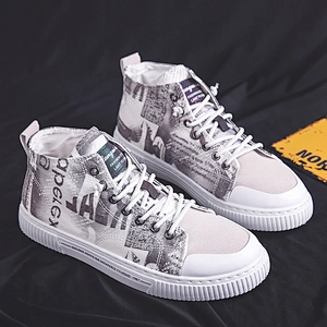 Good Price Sports Shoes Men Lightweight Casual skull Canvas Shoes