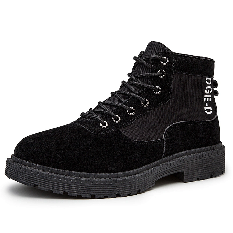 New Style Fashion Men Casual Leather Safety Shoes Martin Boots