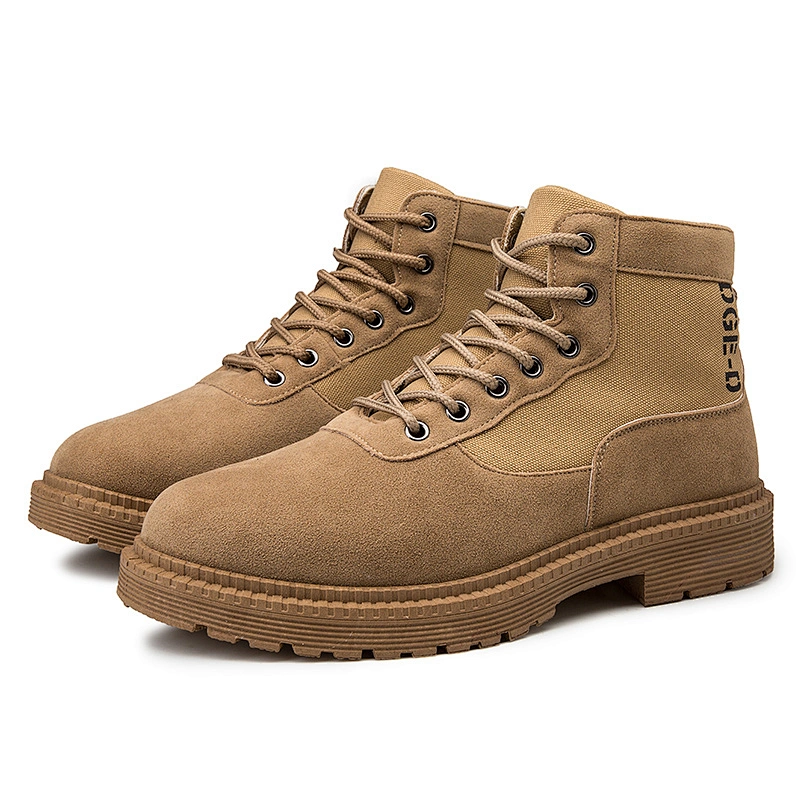New Style Fashion Men Casual Leather Safety Shoes Martin Boots