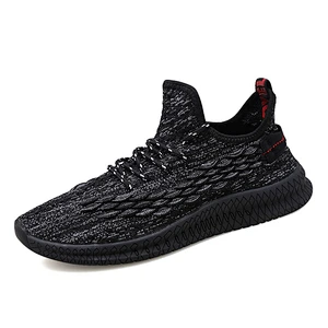 High Quality Men Casual Fashion Sports Shoes Trainer Fly knit Sneaker Shoes