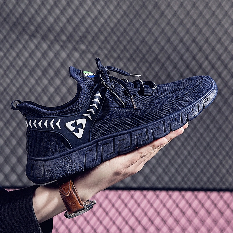 New Style Fashion Fly knit Sports Breathable Casual Running Shoes for Men