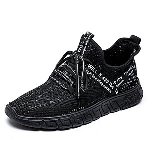 New Arrival Breathable Men Sports Fly knit Running Sneaker Shoes
