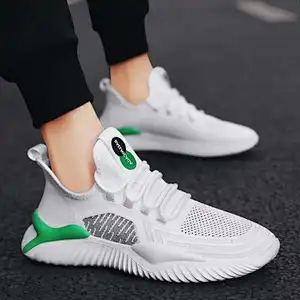 Anti-Slippery Trend Sport Shoes Fly knit Running Men's Casual Shoes