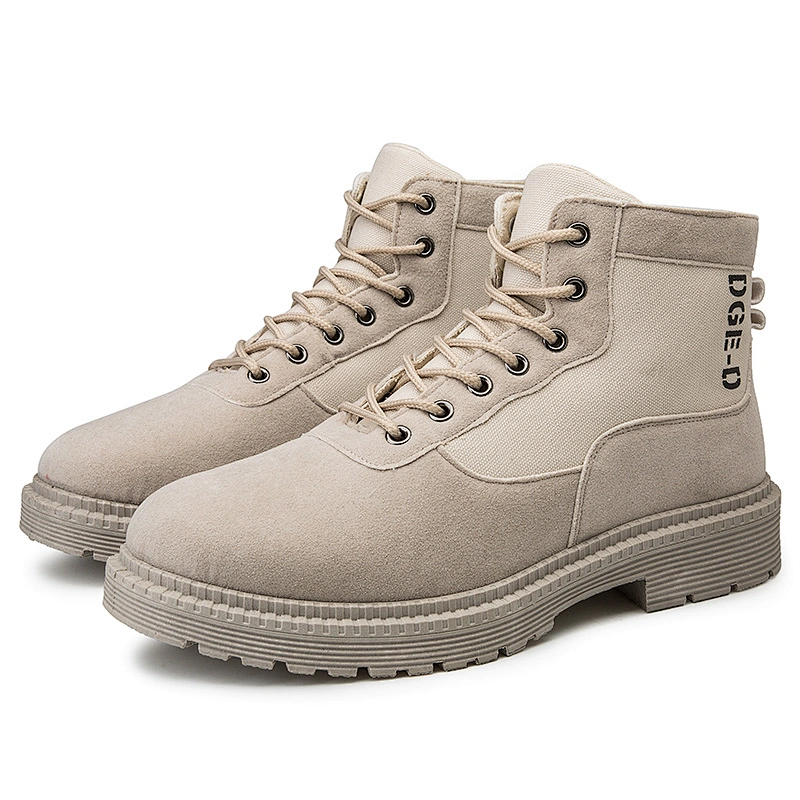 New Style Fashion Men Casual Leather Safety Shoes Martin Boots