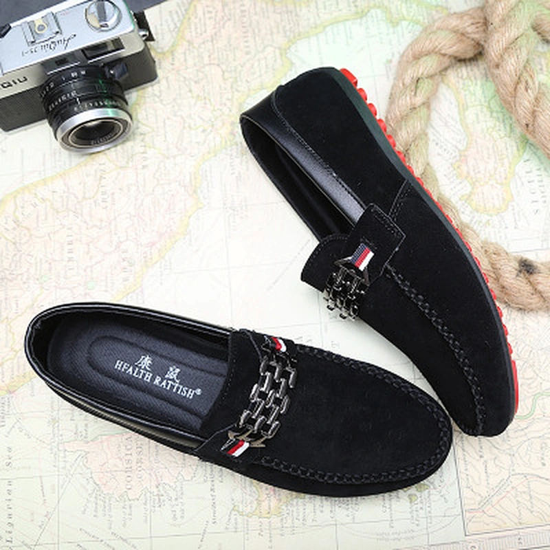 New fashion men casual shoes loafers slip-on leather shoes