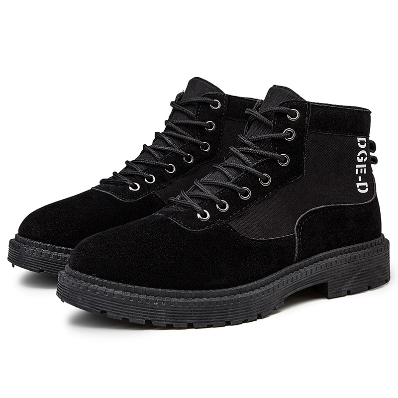New Style Fashion Men Casual Leather Safety Shoes Martin Boots