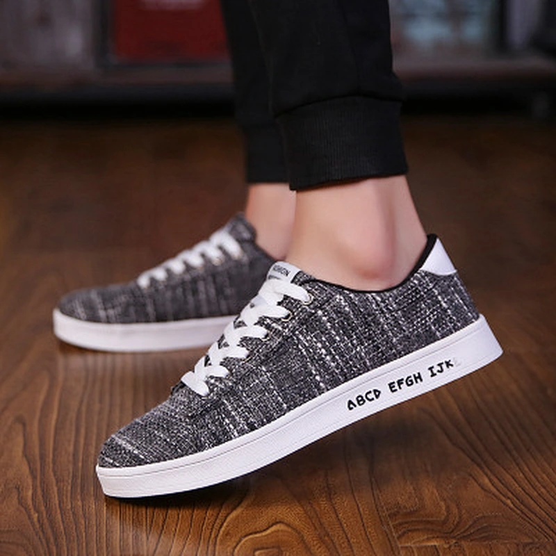 men student shoes flat casual  lace-up sports athletic shoes