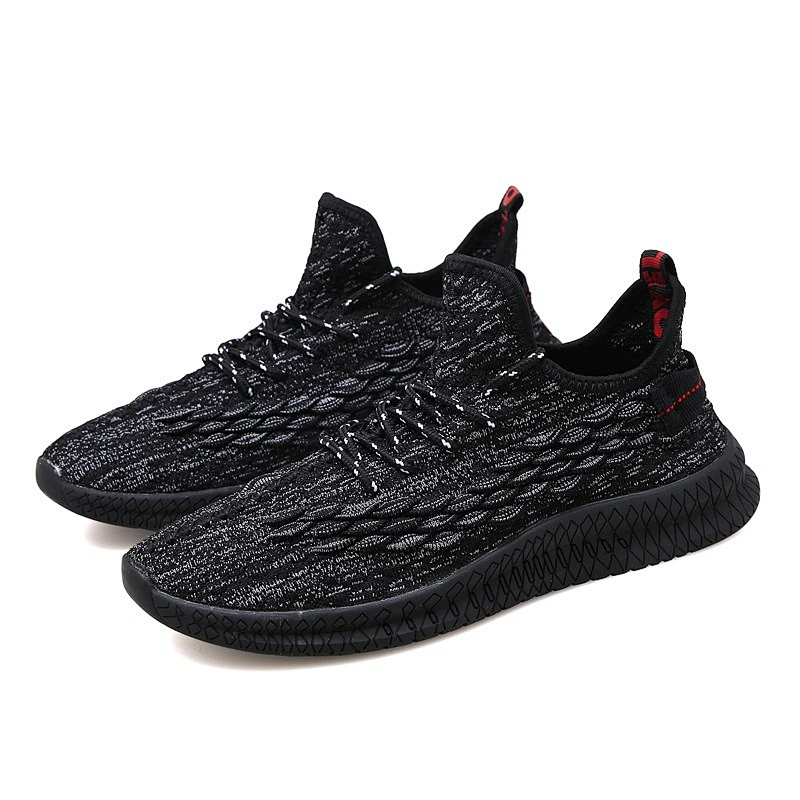 High Quality Men Casual Fashion Sports Shoes Trainer Fly knit Sneaker Shoes