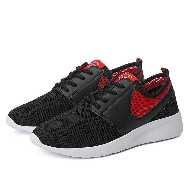 Hot sale fashion men mesh athletic casual sport shoes
