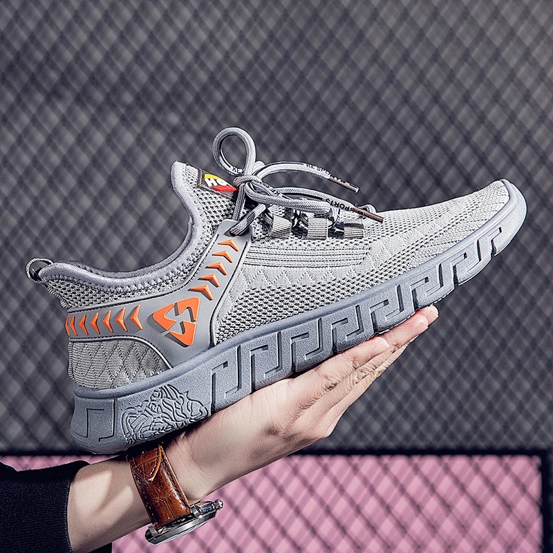 New Style Fashion Fly knit Sports Breathable Casual Running Shoes for Men