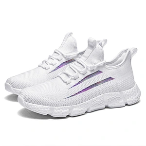 Hot Sale Fashion Sneaker High Quality Men Fly knit Casual Running Sports Shoes