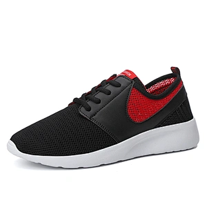 Hot sale fashion men mesh athletic casual sport shoes