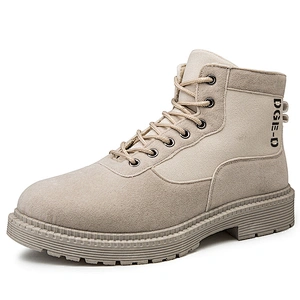 New Style Fashion Men Casual Leather Safety Shoes Martin Boots