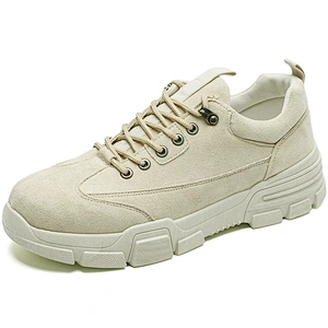 Hot Sale Fashion Men Casual Safety Work Leather Shoes