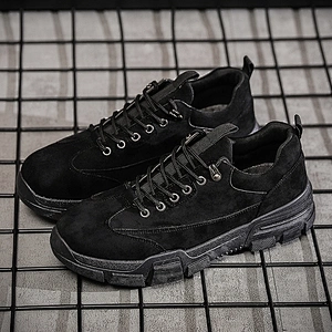 Hot Sale Fashion Men Casual Safety Work Leather Shoes