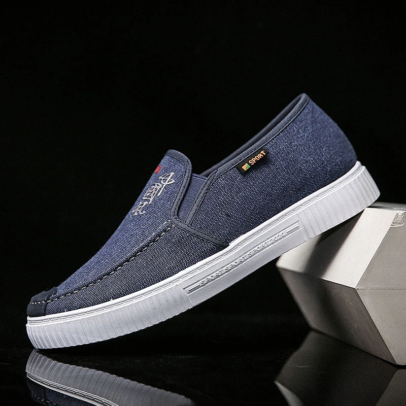 Fashion Style Men Slip on Loafers Canvas Casual Shoes