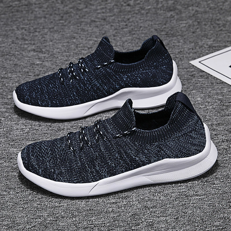 New style Men's Walking Shoes Breathable fly knit Casual sports Shoes for Men