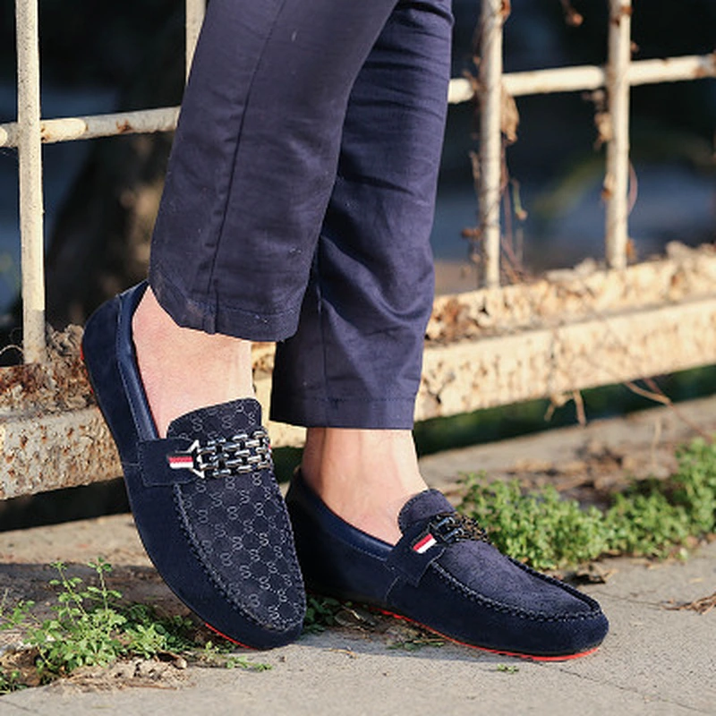 New fashion men casual shoes loafers slip-on leather shoes