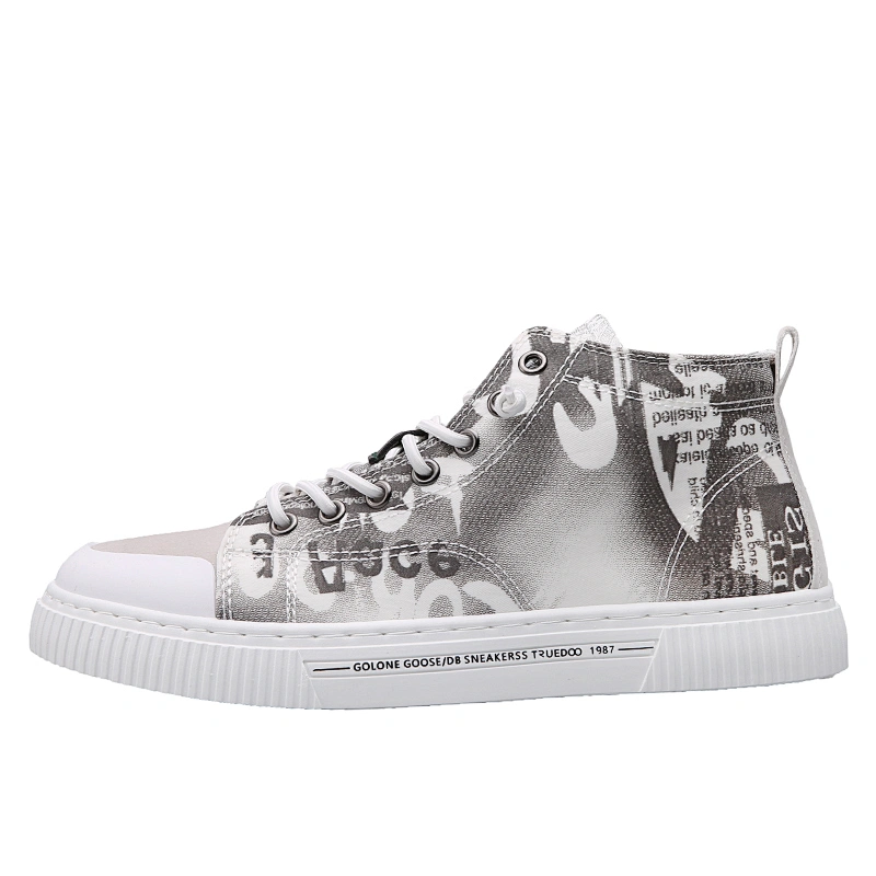 Good Price Sports Shoes Men Lightweight Casual skull Canvas Shoes